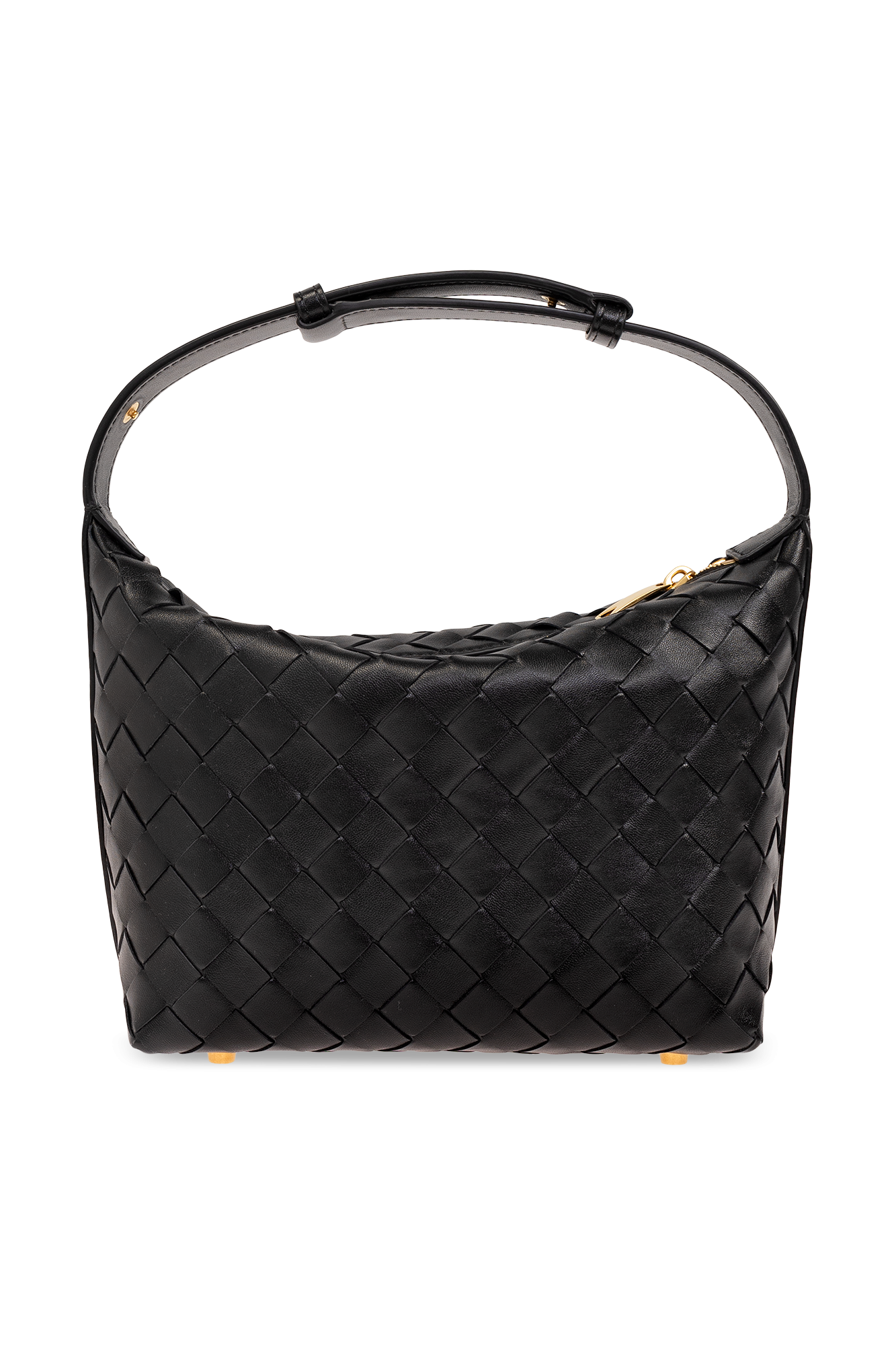 ショルダーバッグ・ポシェット BOTTEGA VENETA Wallace Mini Wallace Shoulder Bag Black 75444 BOTTEGA VENETA Mini Wallace イントレチャートレザー